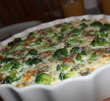 champinjon och broccoli paj