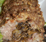 köttfärslimpa med bacon och svamp
