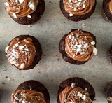 chokladmuffins med frosting