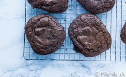 Chokolade Cookies Med Nutella Og Karamel Fyld