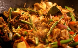 Thai wok med kylling