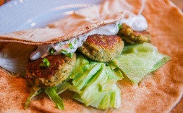 Falafel med sås