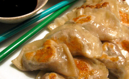Dumplings med jornötter och ingefära
