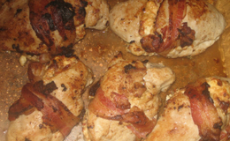 Kyckling bacon fetaost sttomater