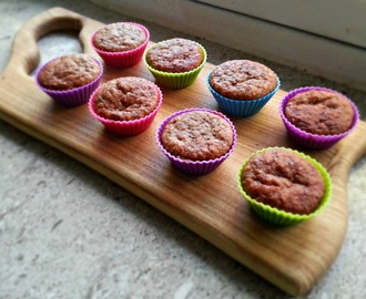 Grove muffins med banan og rosin version 2