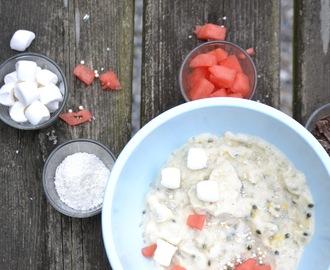 Laktosefri frozen yogurt med passionsfrugt