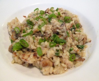 Risotto med Kylling og Svampe