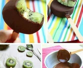 Chocolate Kiwi Popsicles