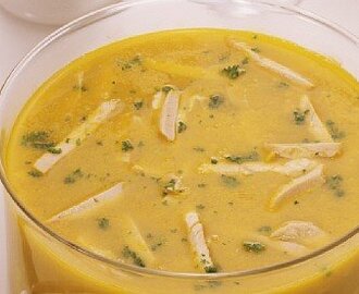 Indisk hønse suppe med karry