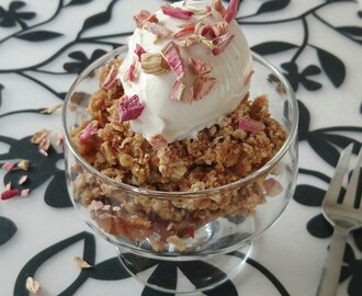 Rabarbercrumble – glutenfri