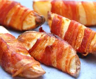 Baconkartofler – ovnbagte kartofler med bacon