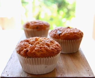 Makronmuffins med chokolade