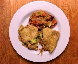Low carb quesadillas med kylling og hjemmelavet salsa