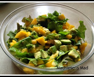 Avocado mango salat