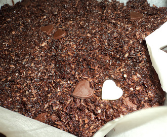 Lækker chokoladekage med sprød kokos