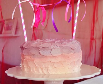 Pink Ombre Cake - Pink Princess Birthday