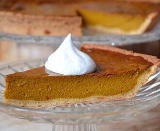 Pumpkin Pie med kokosflødeskum