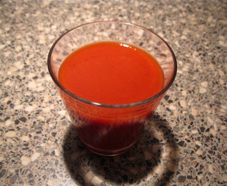 Rabarber-jordbær smoothie