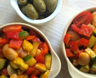 Nem madpakke: Bønnesalat med paprika og oliven