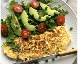 Plain omelette med sunde sager