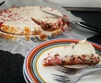 Skyr- jordbær cheesecake