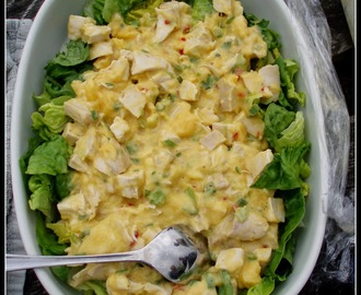 Kyllingsalat med mangodressing