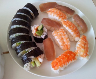 Hjemmelavet sushi