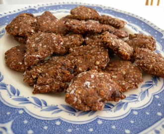 Mini protein-cookies m. chokolade