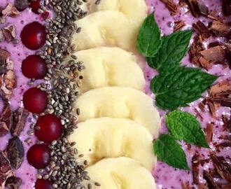 Smoothie bowl • Nem morgenmad fuld af vitaminer og mineraler <<