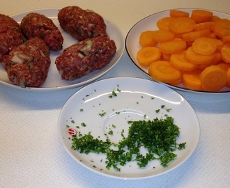 Kebab med gulerodssalat