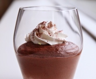 Chokolademousse med marshmallows