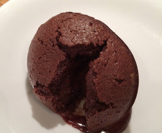 Glutenfri chokolade fondant