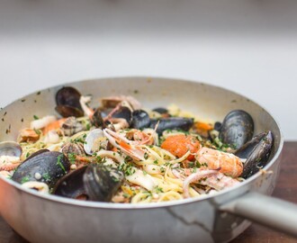 Linguine med skaldyr | Linguine allo scoglio