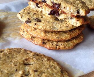 Kokos cookies med chokolade