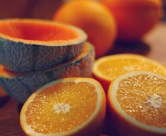 AppelsiiniSORBETTIA melonin kuorissa