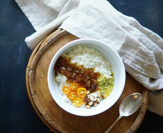 Riisipuuroa ja viikunahilloketta | Rice porridge with fig jam