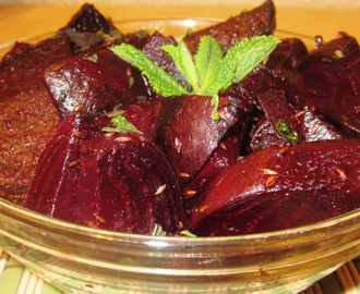 Moroccan Style Mint Beetroots / Minttu- Punajuuret Marokkolaisittain