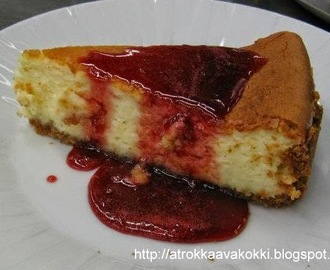 Ameriikan juustokakkua mansikkasiirapilla, New York Cheesecake