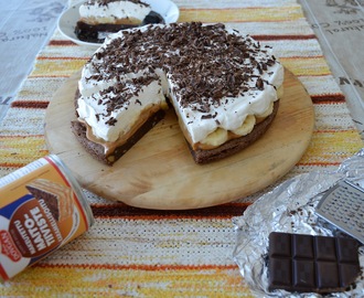 Banoffee browniepohjalla