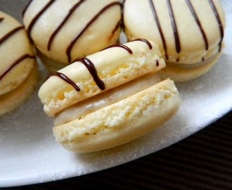 ♥ Banaani-suklaa macaronit