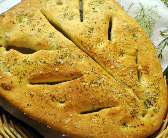 Ranskalainen fougasse-leipä