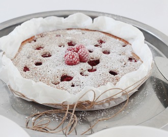 {flat} rasberry cake