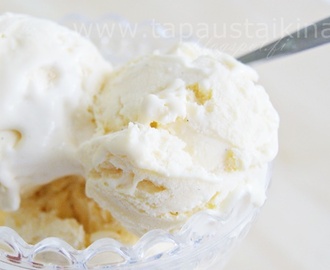 Vanilja-valkosuklaa -jäätelö
