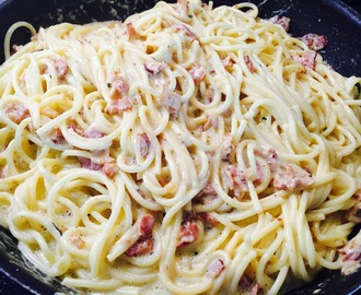 Kermainen Pasta Carbonara