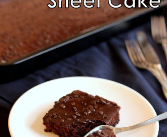 Texas sheet cake / Mehevä suklaapiirakka