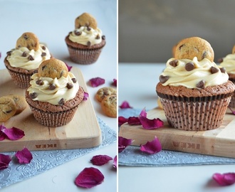 CHOCOLATE CHIP COOKIE CUPCAKES