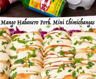 Mango Habanero Pork Mini Chimichangas