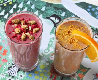 Aamiainen sängyssä: 2 x kaurainen smoothie