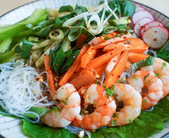 Vietnamilaiset rullat salaattina
