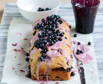 Earl Grey ja laventeli -mustikkakakku | Earl Grey and Lavender Blueberry loaf cake
